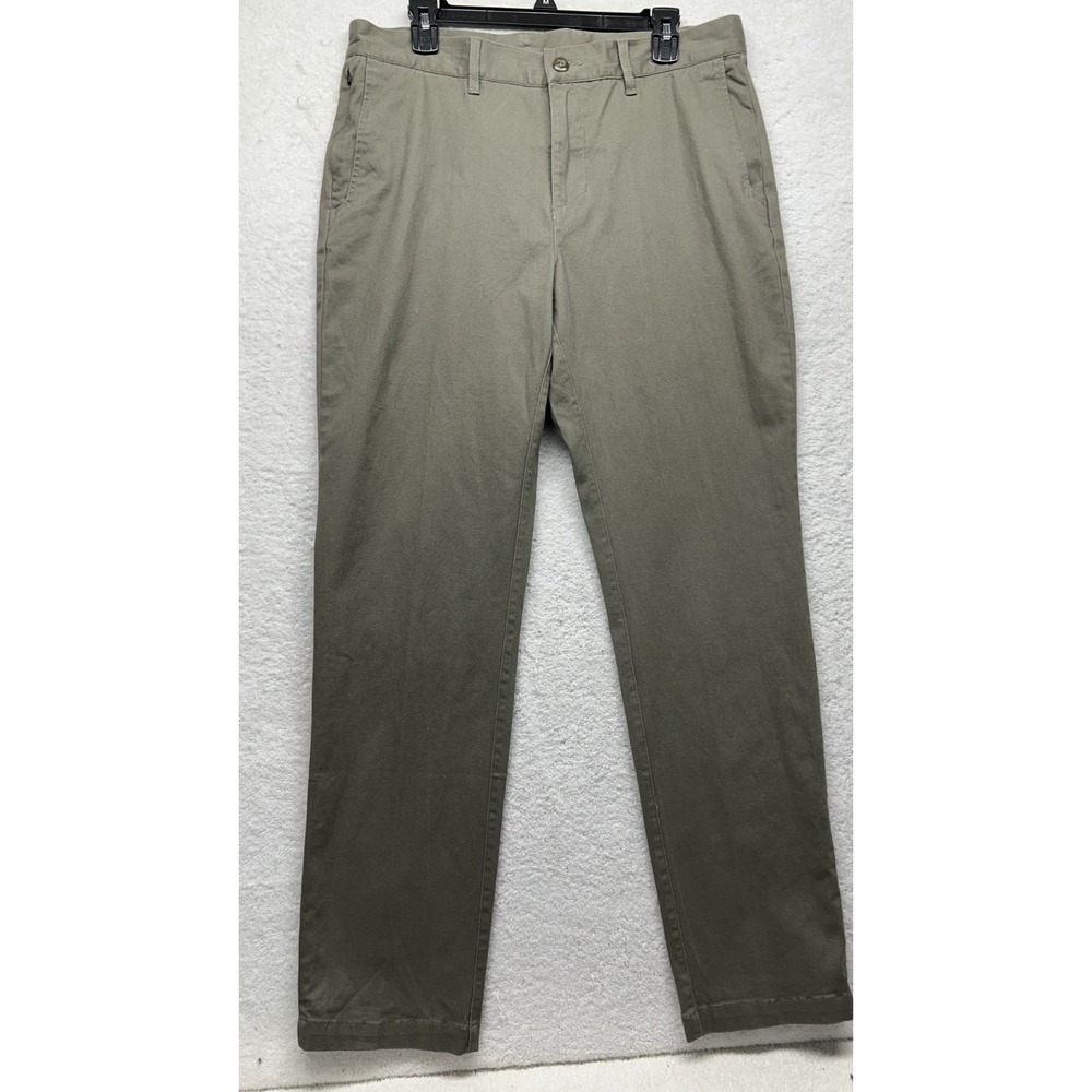 Free Fly Mens Size 34X32 Gray Green Anchor Chino Athletic Pants